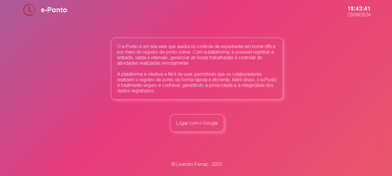 Imagem do site e-Ponto